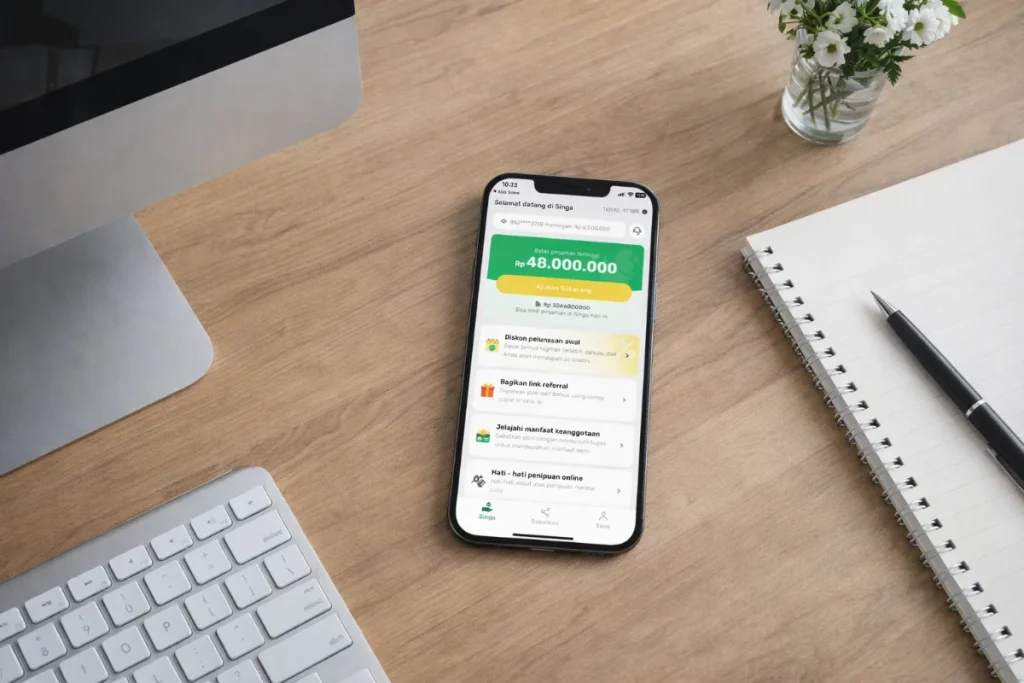 apakah pinjol singa ada dc lapangan