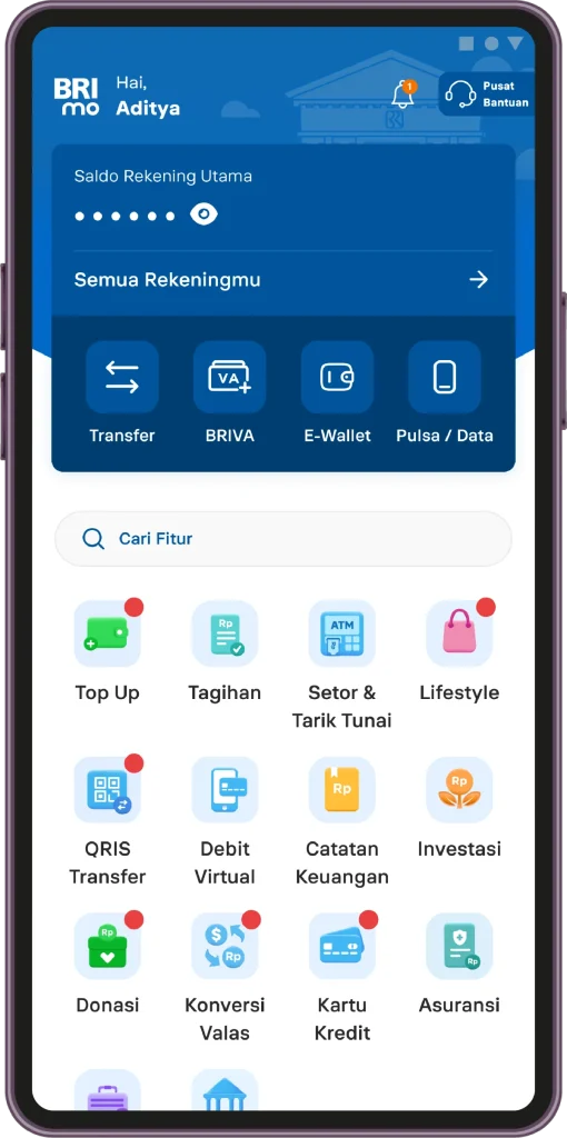 cara melihat bukti transfer di brimo