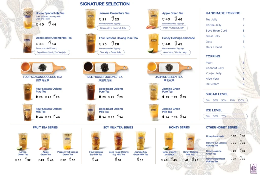 harga menu teazzi 2026