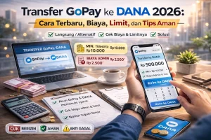 transfer gopay ke dana 2026 terbaru