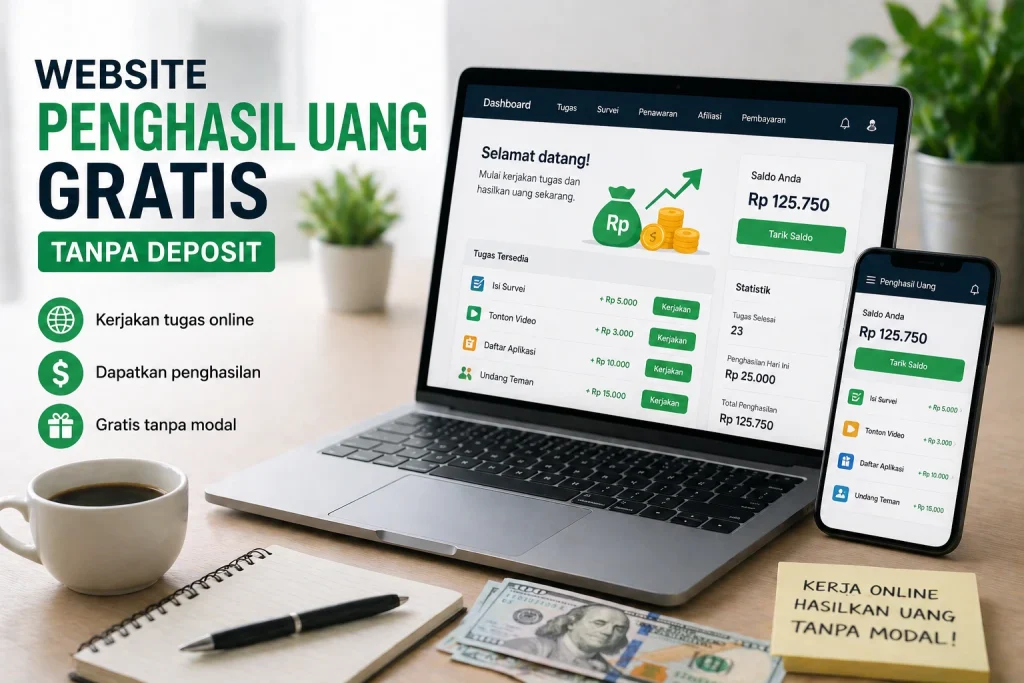 website penghasil uang gratis