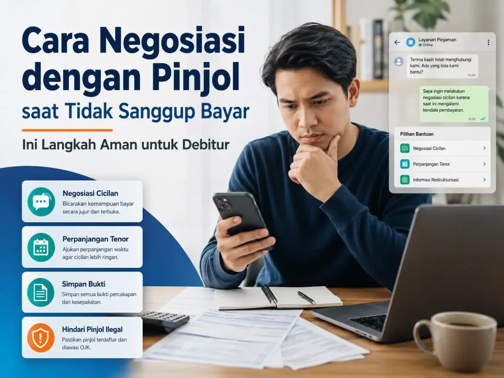 cara negosiasi dengan pinjol