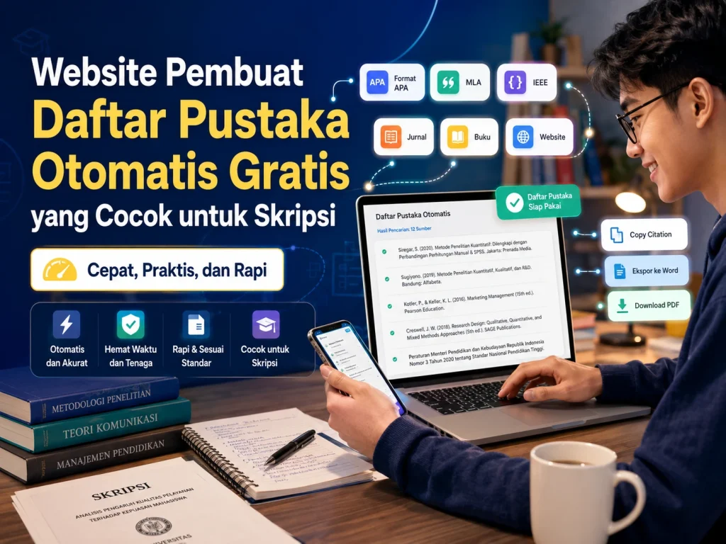 daftar pustaka otomatis gratis