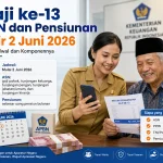 Gaji ke-13 ASN dan Pensiunan Cair 2 Juni 2026, Cek Jadwal dan Komponennya - Tuwaga