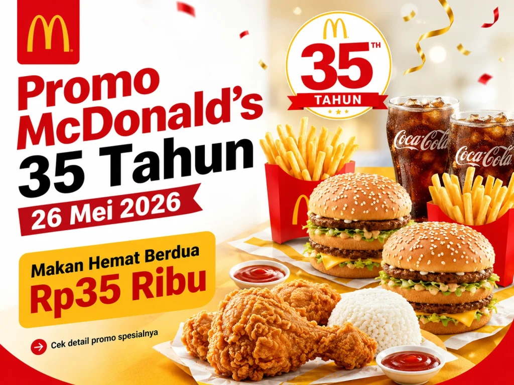 promo mcdonalds 35rb ulang tahun ke-35