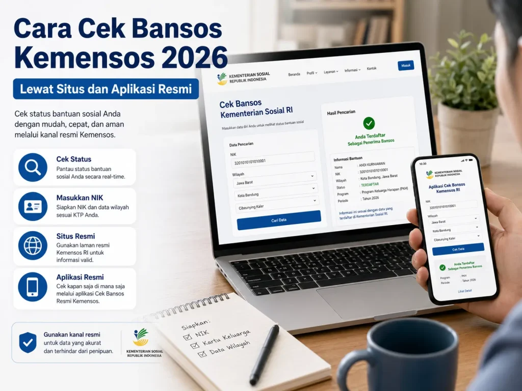 cara cek bansos kemensos