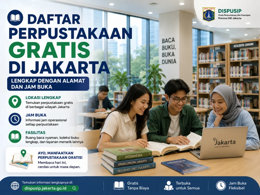 daftar perpustakaan gratis jakarta
