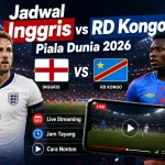 Live Streaming Inggris vs RD Kongo 1 Juli 2026: Jadwal dan Link Resmi - Tuwaga