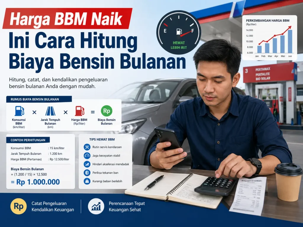 panduan hitung biaya bensin bulanan