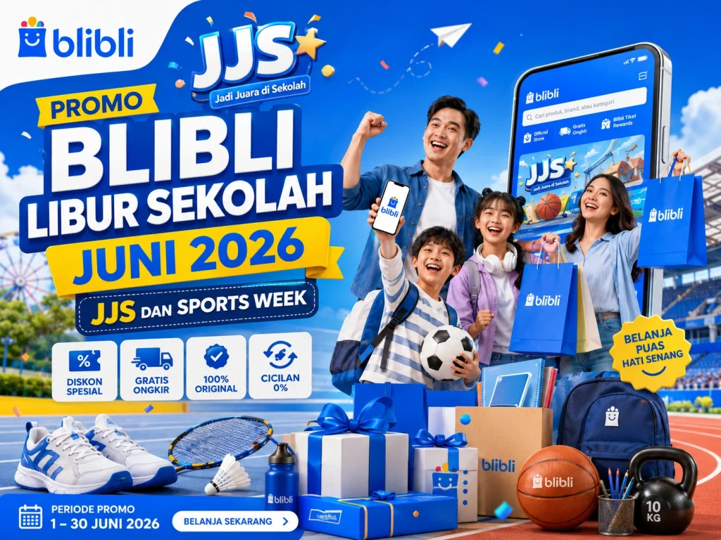 promo blibli libur sekolah juni 2026