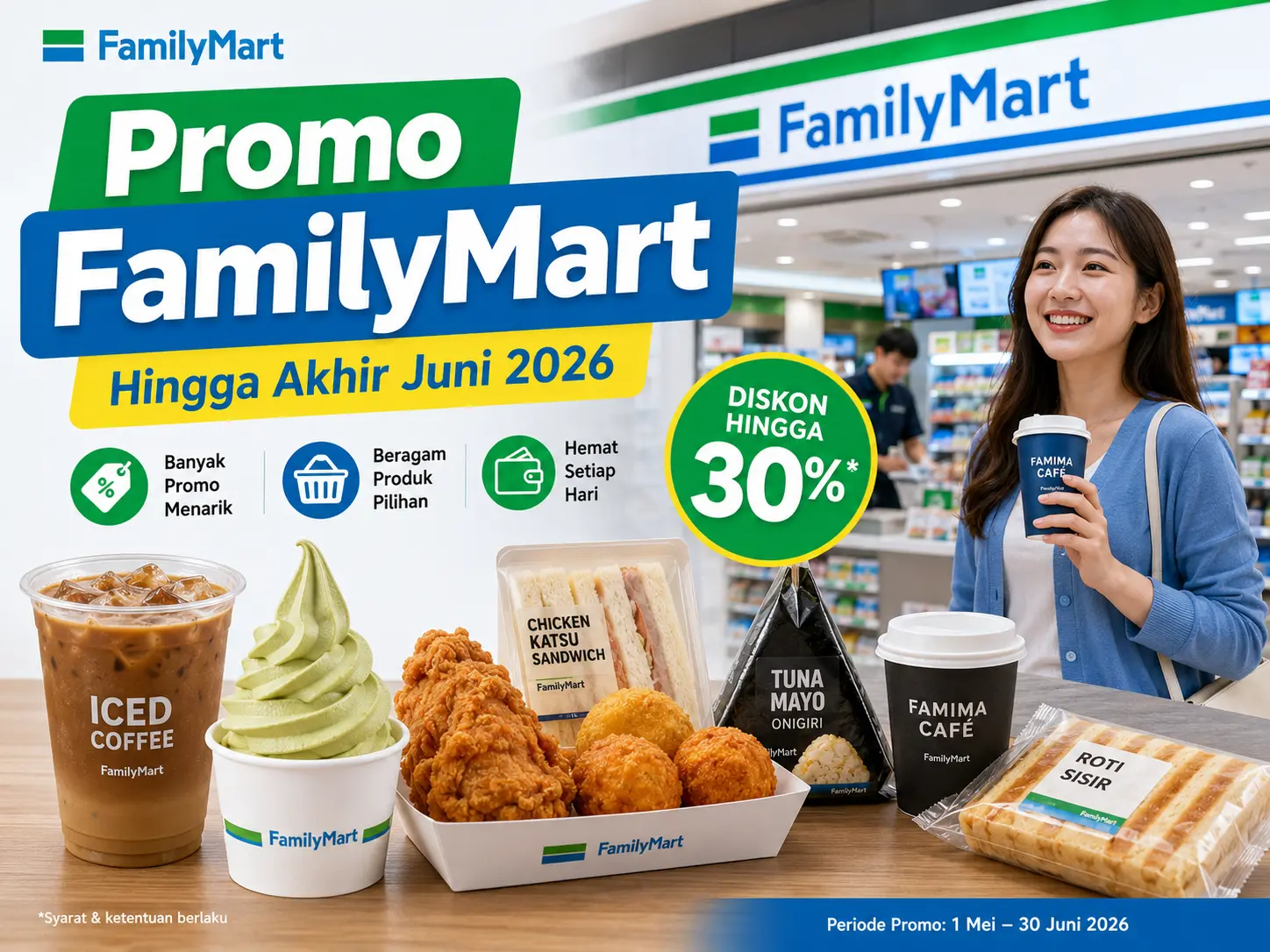 Promo FamilyMart 22–30 Juni 2026, Ada Hemat Banget, Kopi, Oden, dan RACHICK