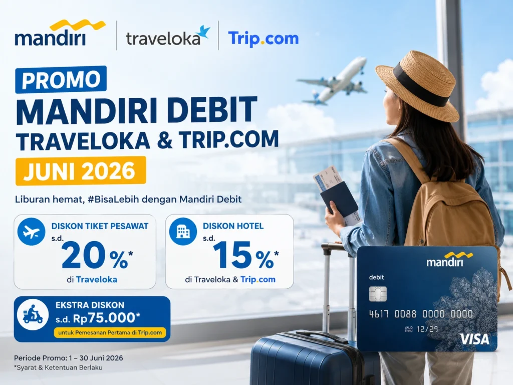 promo mandiri debit traveloka tripcom