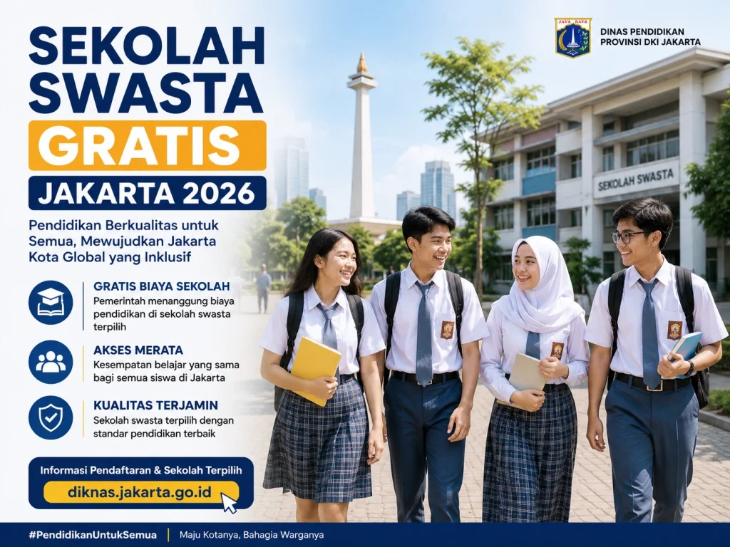 sekolah swasta gratis jakarta