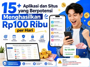 15 aplikasi penghasil uang 100 ribu