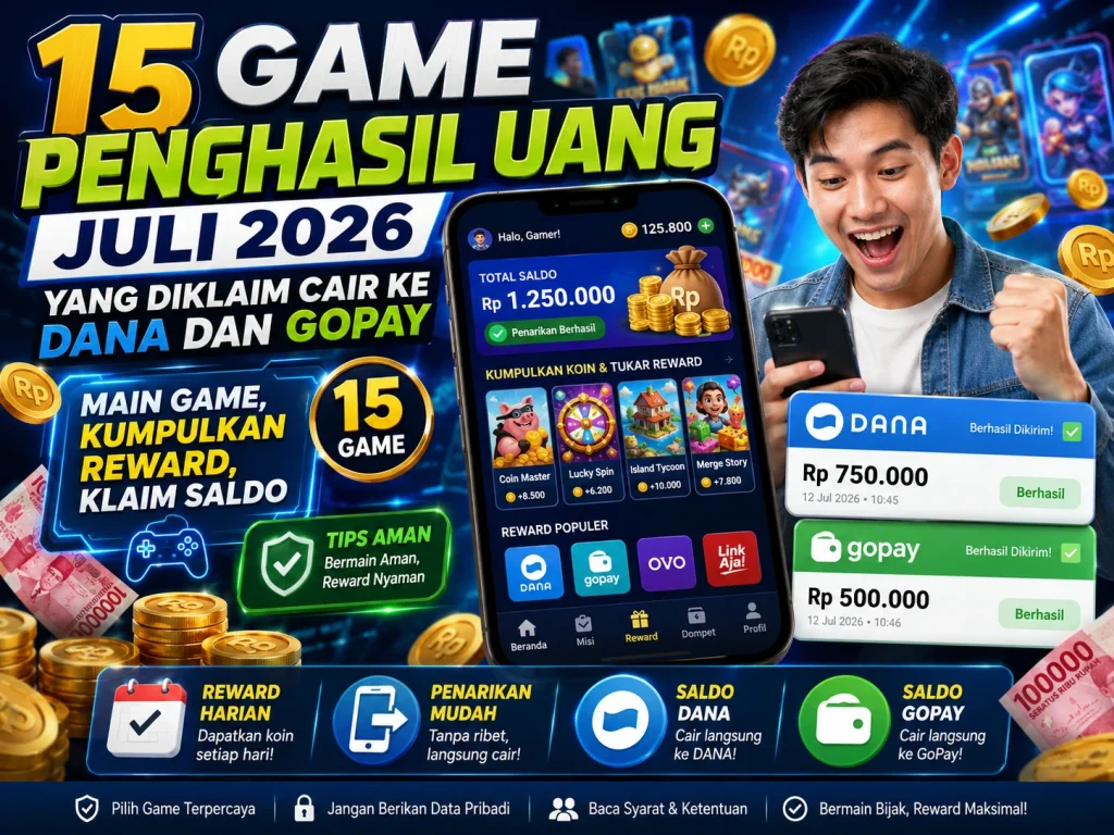 15 game penghasil uang dana gopay