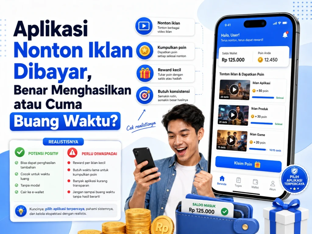 aplikasi nonton iklan di bayar
