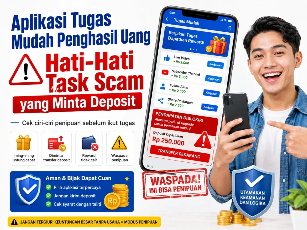 hati hati task scam penghasil uang