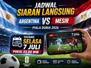 jadwal argentina mesir jam 11 malam