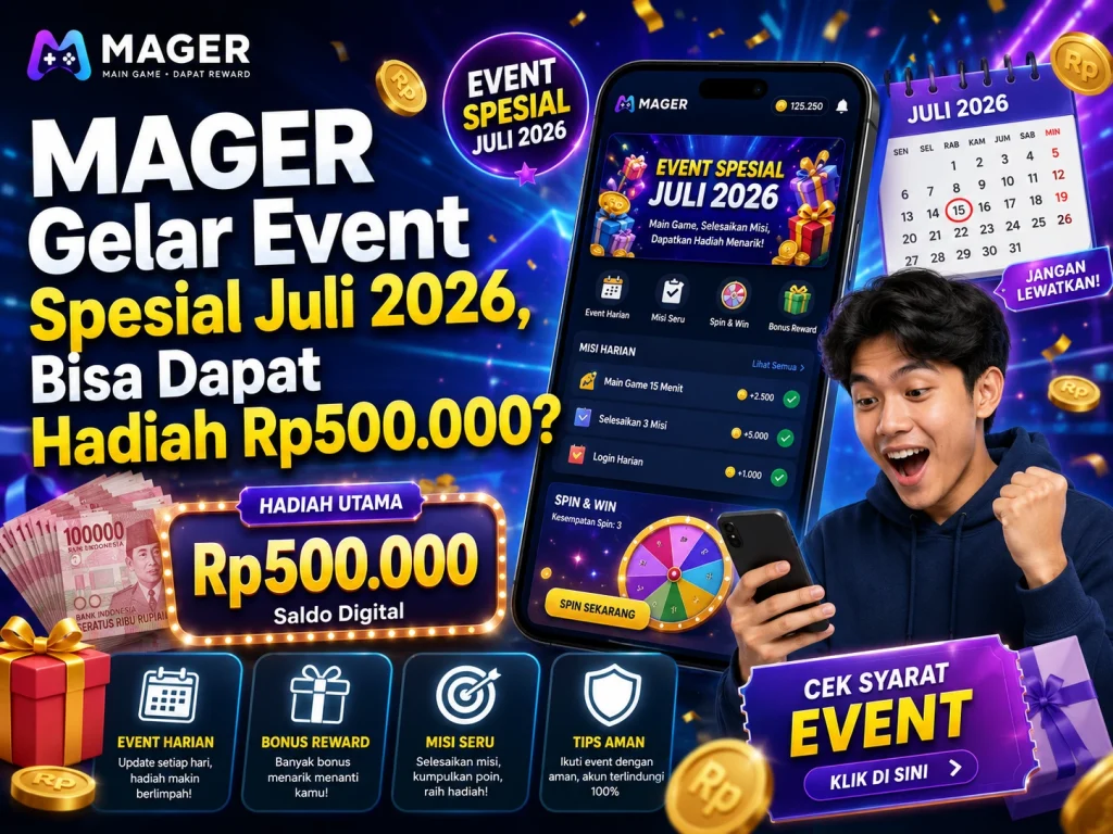 mager gelar event juli 2026