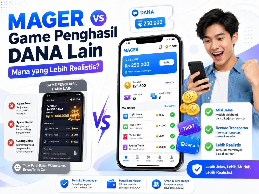 mager vs game penghasil uang