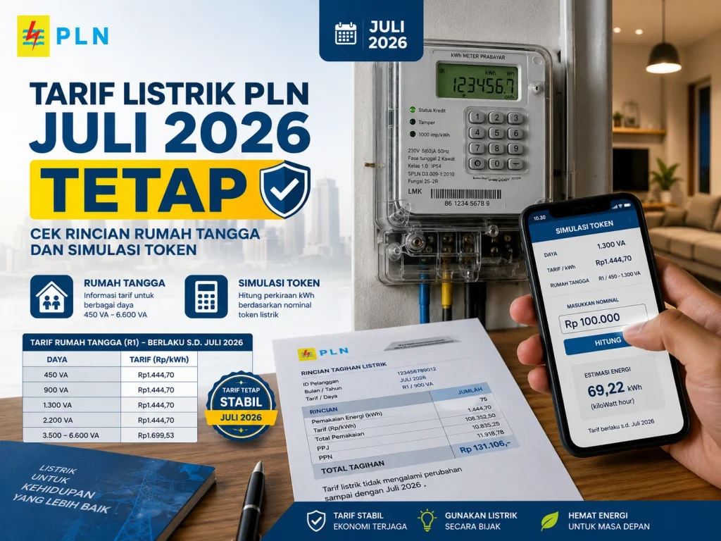 tarif listrik juli 2026
