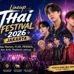 Lineup Thai Festival 2026 Jakarta: Ada Nanon, FLIO, PERSES, dan Artis Thailand Lainnya Lineup Thai Festival 2026 Jakarta: Ada Nanon, FLIO, PERSES, dan Artis Thailand Lainnya - Tuwaga