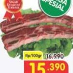 Promo Daging Segar Super Indo 3-9 September 2026, Ukuran 100 Gram Jadi Rp 15.390 - Tuwaga