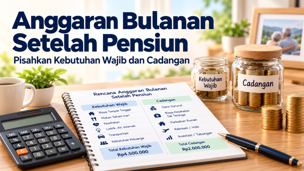 Anggaran Bulanan Setelah Pensiun: Pisahkan Kebutuhan Wajib dan Cadangan