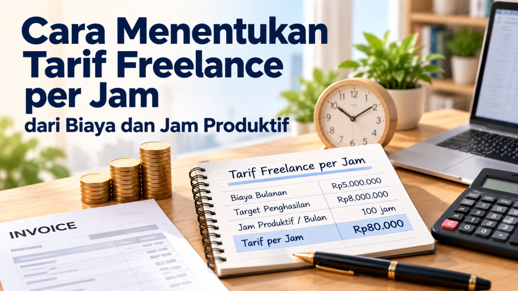 Cara Menentukan Tarif Freelance per Jam dari Biaya dan Jam Produktif