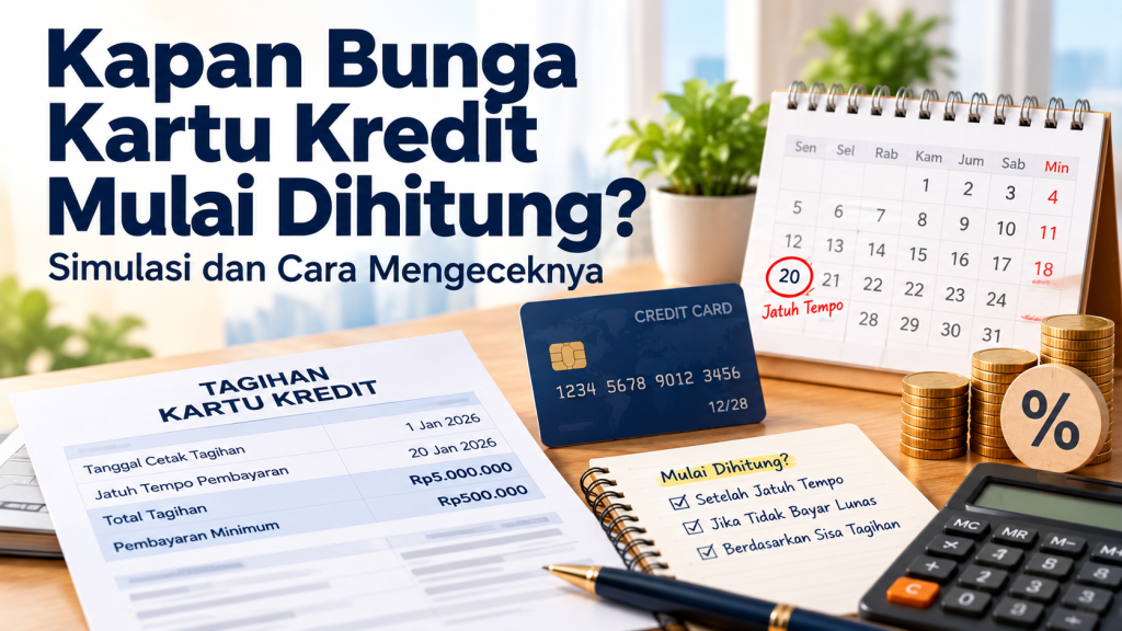 Kapan Bunga Kartu Kredit Mulai Dihitung? Simulasi dan Cara Mengeceknya