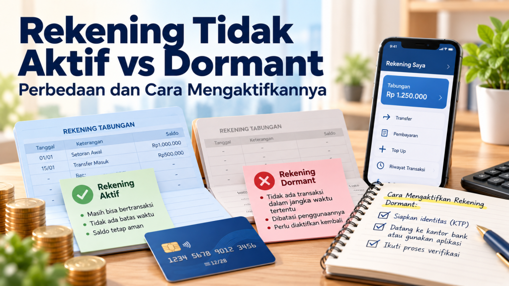 Rekening Tidak Aktif vs Dormant: Perbedaan dan Cara Mengaktifkannya