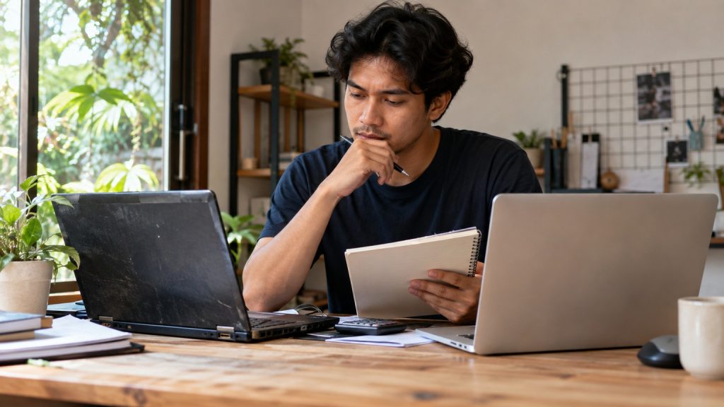pinjol untuk beli laptop kerja featured