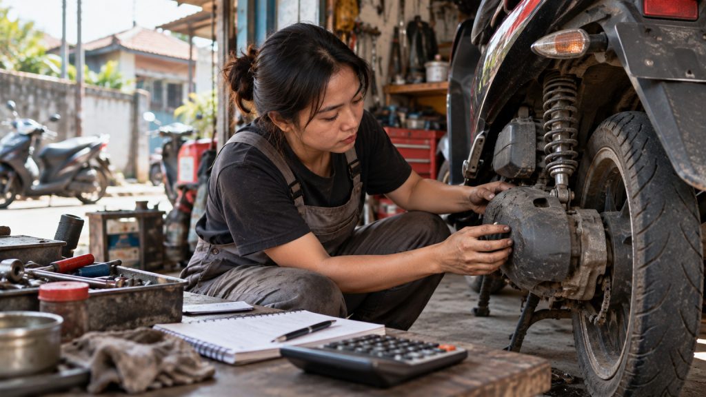 Biaya Punya Motor per Bulan: Bensin, Pajak, Servis, dan Penyusutan