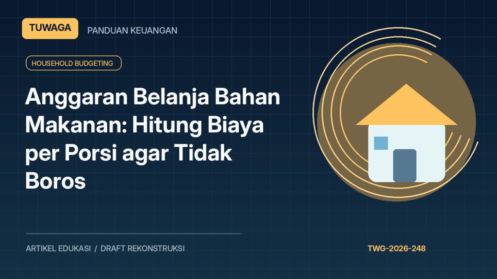 Anggaran Belanja Bahan Makanan: Hitung Biaya per Porsi agar Tidak Boros