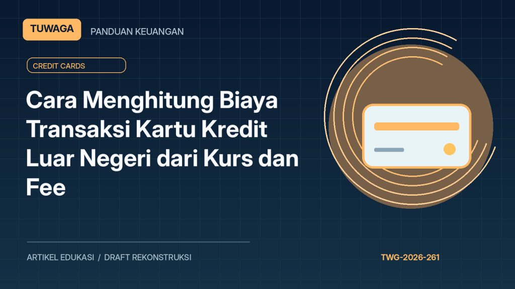 Cara Menghitung Biaya Transaksi Kartu Kredit Luar Negeri dari Kurs dan Fee