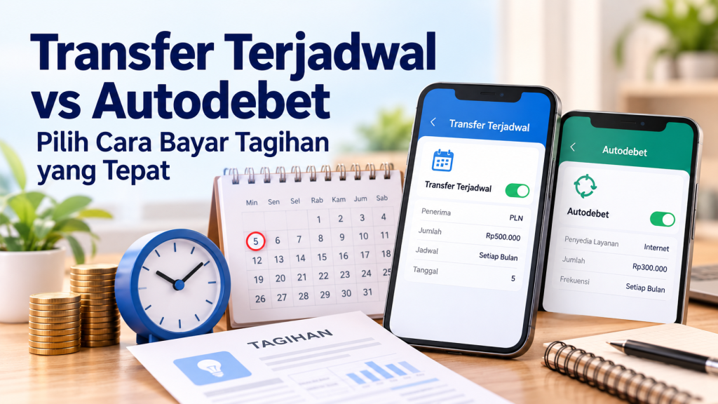 Transfer Terjadwal vs Autodebet: Pilih Cara Bayar Tagihan yang Tepat